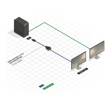 Lindy 41004 vaizdo kabelio adapteris