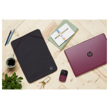 HP apsauginis dvipusis 15,6 colio pilkas / rausvai violetinis nešiojamojo kompiuterio dėklas