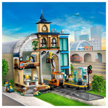 LEGO City centrinė traukinių stotis