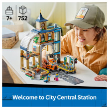 LEGO City centrinė traukinių stotis