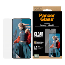 „PanzerGlass ®“ ekrano apsauga „Samsung Galaxy S26“, itin plataus kampo su „EasyAligner“