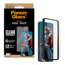 „PanzerGlass ®“ ekrano apsauga „Samsung Galaxy S26“, itin plataus kampo su „EasyAligner“