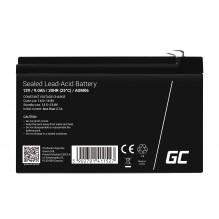 Green Cell AGM VRLA 12V 9Ah maintenance-free battery for UPS units