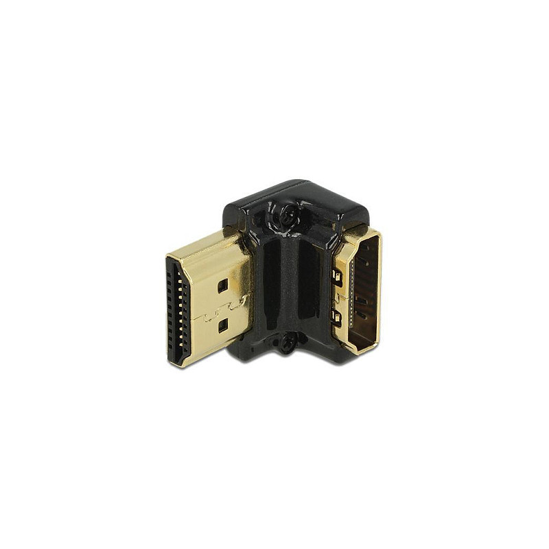„DeLOCK“ HDMI-A / HDMI-A kištukas, F / M, 90°