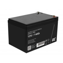 Green Cell AGM VRLA 12V 14Ah maintenance-free battery for the alarm system, cash register, toys