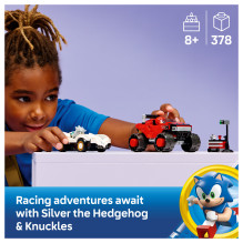 LEGO Sonic the Hedgehog Silverio automobilis prieš Knuckleso monstrų sunkvežimį 77118 LEGO Sonic the Hedgehog Silverio automobilis prieš Knuckleso monstrų sunkvežimį 77118