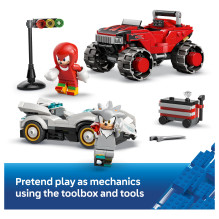 LEGO Sonic the Hedgehog Silver's Car vs. Knuckles' Monster Truck 77118 LEGO Sonic the Hedgehog Silver's Car vs. Knuckles' Monster Truck 77118