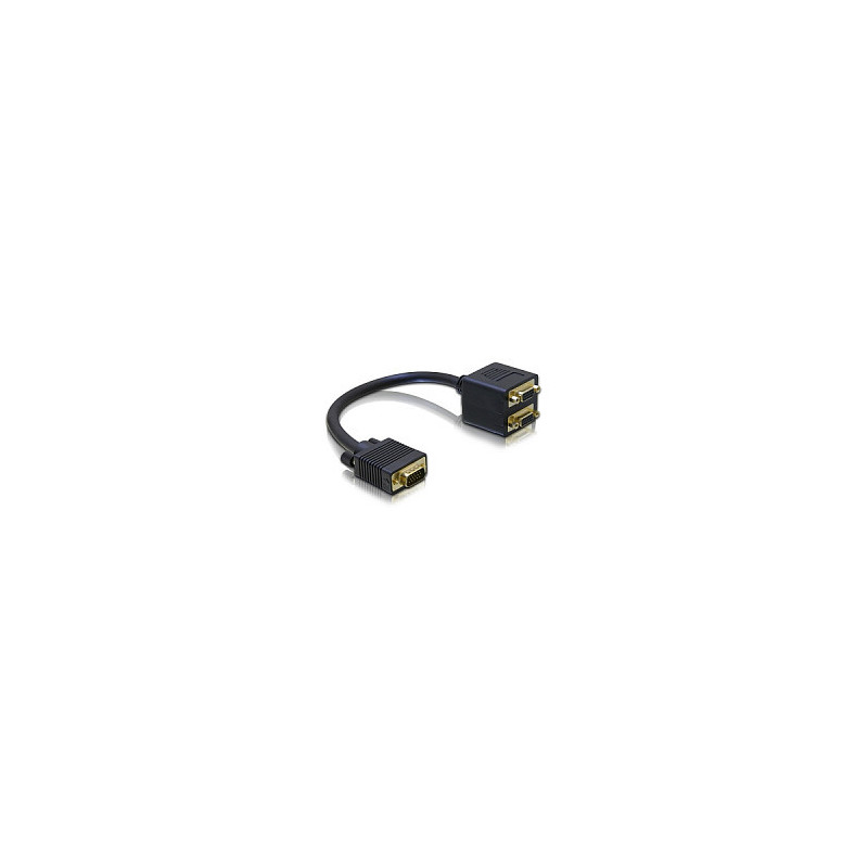 DeLOCK Adapter VGA male to 2x VGA female VGA cable