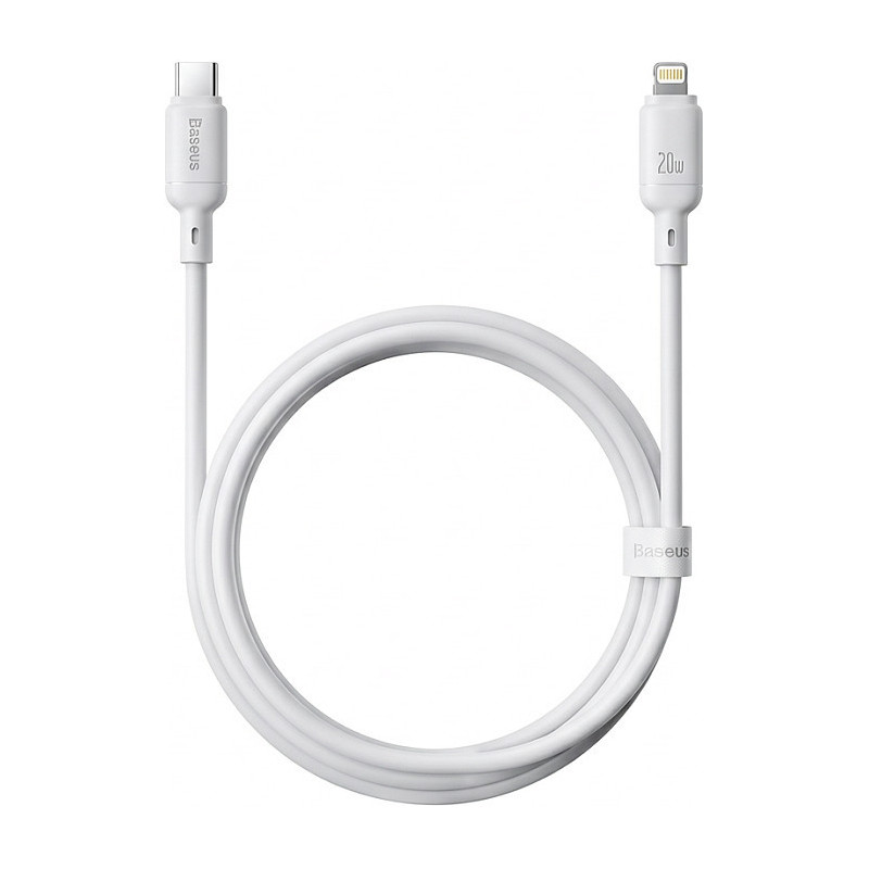 Baseus Silky Series Charging Cable Type-C to IP 20W 2m Moon White