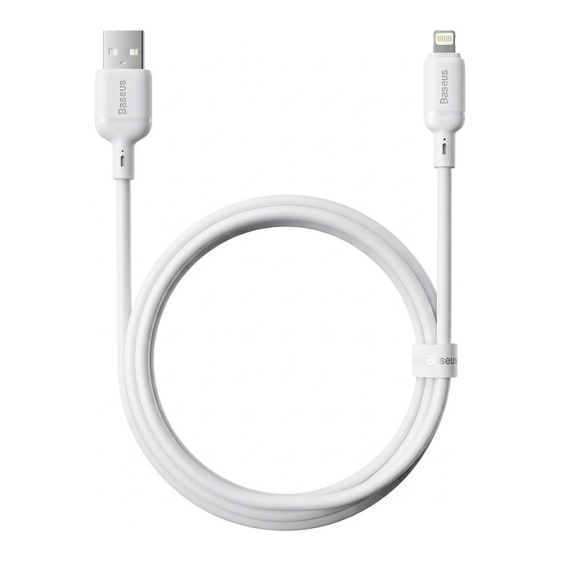 Baseus Silky Series USB to IP Charging Cable 2.4A 2m White