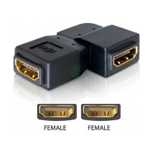 DeLOCK Adapter HDMI female HDMI female 90° left