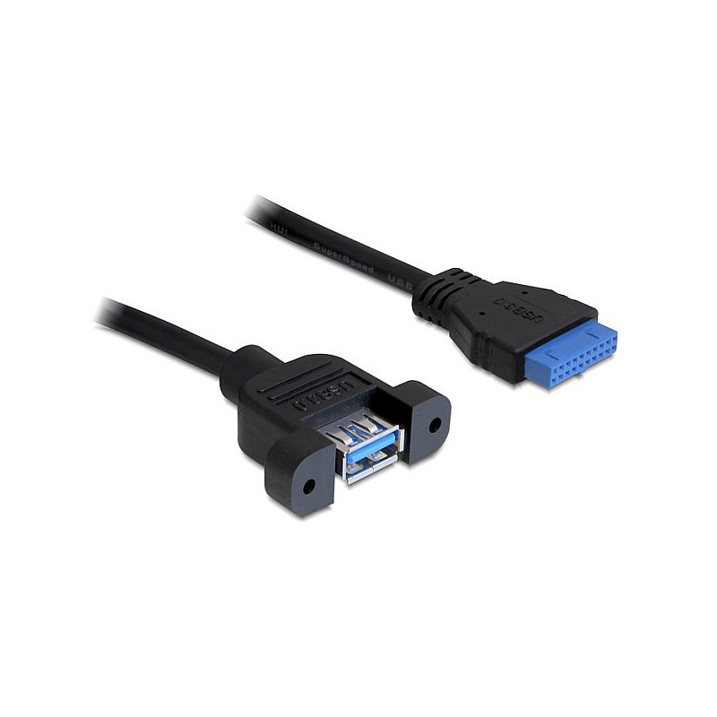 DeLOCK 0,5 m USB 3.0 F / F USB kabelis