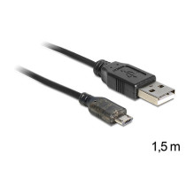 DeLOCK USB 2.0-A - USB micro-B, 1.5m USB cable DeLOCK USB 2.0-A - USB micro-B, 1.5m USB cable