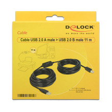 DeLOCK 11m, USB2.0-A - USB2.0-B USB cable DeLOCK 11m, USB2.0-A - USB2.0-B USB cable