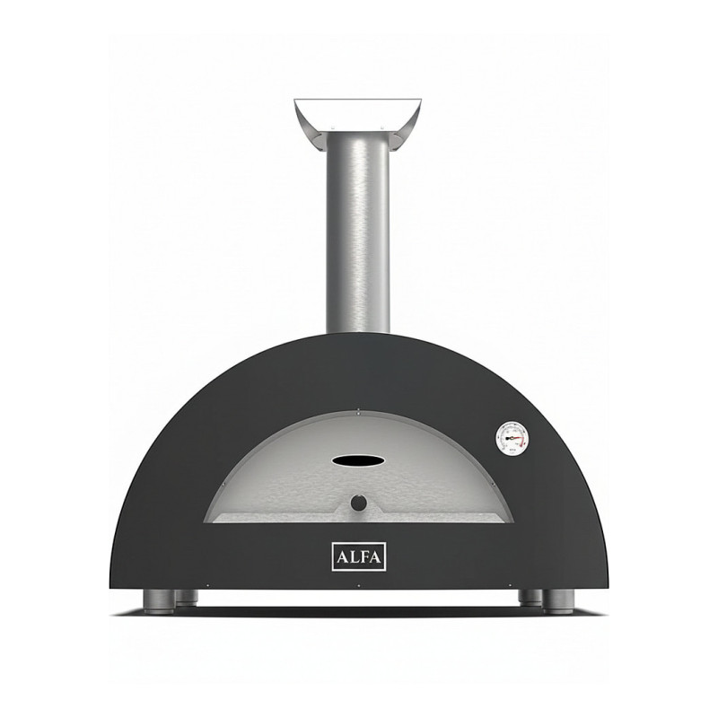 Alfa Forni Moderno 2 Pizzas Wood Slate Grey