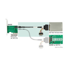 DeLOCK 0.75m, SFF-8643 / U.2 SFF-8639+SATA DeLOCK 0.75m, SFF-8643 / U.2 SFF-8639+SATA