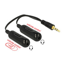 DeLOCK 0.19m, 3.5mm / 2x3.5mm audio cable DeLOCK 0.19m, 3.5mm / 2x3.5mm audio cable