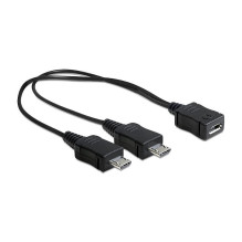 „DeLOCK“ 20,5 cm, USB micro-B - 2 x USB micro-B USB laidas