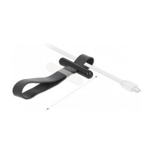 DeLOCK cable ties with rubber loop, black DeLOCK cable ties with rubber loop, black