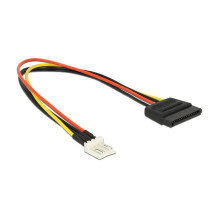 DeLOCK 0.24m SATA 15p / 4p DeLOCK 0.24m SATA 15p / 4p