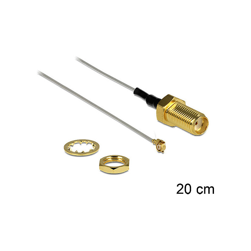 DeLOCK 0,2 m SMA / MHF koaksialinis kabelis