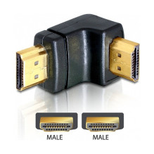 „DeLOCK“ adapteris HDMI kištukas HDMI kištukas 90° žemyn