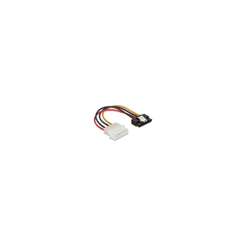 DeLOCK SATA HDD 4pin male with metal clip - straight