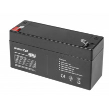 Green Cell AGM VRLA 6V 3.2Ah maintenance-free battery for the alarm system, cash register, toys