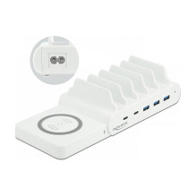 DeLOCK USB and Wireless Charger 2 x USB Type-C PD + 3 x USB Type-A with 110 W DeLOCK USB and Wireless Charger 2 x USB Type-C PD + 3 x USB Type-A with 110 W