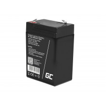 Green Cell AGM VRLA 6V 4Ah maintenance-free battery for the alarm system, cash register, toys
