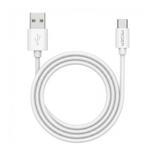 PEDEA greito įkrovimo ir duomenų perdavimo laidas USB-A / USB-C, 1 m, baltas