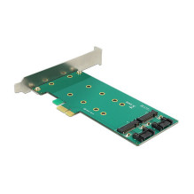 DeLOCK 2x 67-pin M.2 key B - 2x SATA 7-pin interface cards / adapter