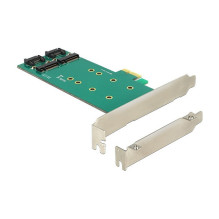 DeLOCK 2x 67-pin M.2 key B - 2x SATA 7-pin interface cards / adapter