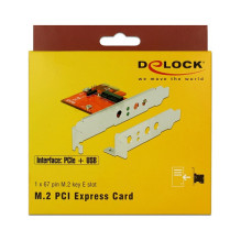 DeLOCK 89889 sąsajos plokštės / adapteris DeLOCK 89889 sąsajos plokštės / adapteris