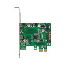 „DeLOCK PCI Express x1“ kortelės keitiklis į 2 išorines „SuperSpeed USB“ (USB 3.2 Gen 1) USB Type-C™ jungtis / adapteris „DeLOCK PCI Express x1“ kortelės keitiklis į 2 išorines „SuperSpeed USB“ (USB 3.2 Gen 1) USB Type-C™ jungtis / adapteris