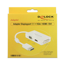 DeLOCK 0.16m DisplayPort / VGA+HDMI+DVI-D