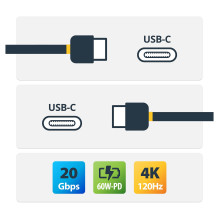 „StarTech.com“ CC3M20GUSB4CX USB kabelis