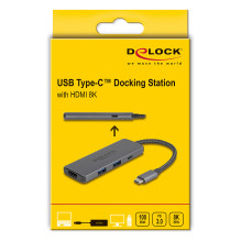 DeLOCK 87804 laptop dock / port replicator