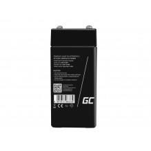 Green Cell AGM VRLA 4V 4.5Ah maintenance-free battery for the alarm system, cash register, toys