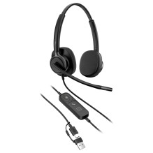 HP Poly Mission 425 stereo USB laidinės ausinės HP Poly Mission 425 stereo USB laidinės ausinės