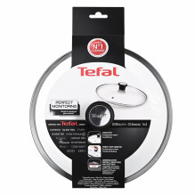 Tefal 28097612 keptuvės dangtis apvalus juodas, nerūdijantis plienas, permatomas Tefal 28097612 keptuvės dangtis apvalus juodas, nerūdijantis plienas, permatomas