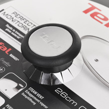 Tefal 28097612 pan lid Round Black, Stainless steel, Transparent Tefal 28097612 pan lid Round Black, Stainless steel, Transparent