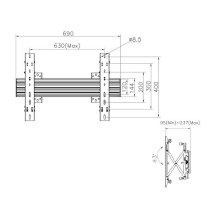 Equip 650355 signage display mount Equip 650355 signage display mount