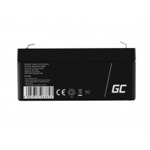 Green Cell AGM VRLA 6V 3.4Ah maintenance-free battery for the alarm system, cash register, toys