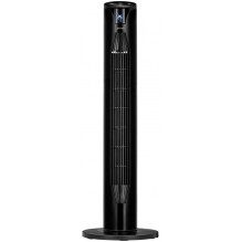 MPM MWP-26 / C floor-standing tower fan, 3-speed airflow control, very quiet operation, remote control, black
