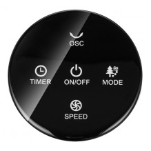 MPM MWP-26 / C floor-standing tower fan, 3-speed airflow control, very quiet operation, remote control, black