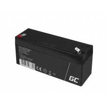 Green Cell AGM VRLA 6V 3.4Ah maintenance-free battery for the alarm system, cash register, toys