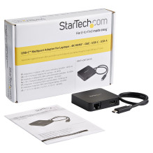 „StarTech.com DKT30CHD“ nešiojamojo kompiuterio dokas / prievadų replikatorius