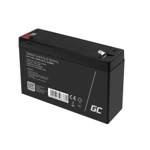 Green Cell AGM VRLA 6V 7.2Ah maintenance-free battery for the alarm system, cash register, toys