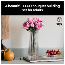 LEGO Botanicals Rožinių rožių puokštė 61604 LEGO Botanicals Rožinių rožių puokštė 61604